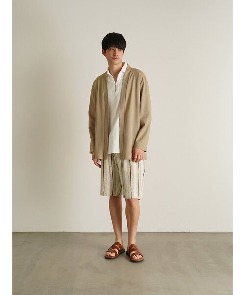 TRANSITION(トランジション)の「【TRANSITION】SAHRIR Jersey コーディガン(カーディガン/ボレロ・メンズ・ブラック/ベージュ/ブラウン系・フリー)」の17枚目の写真