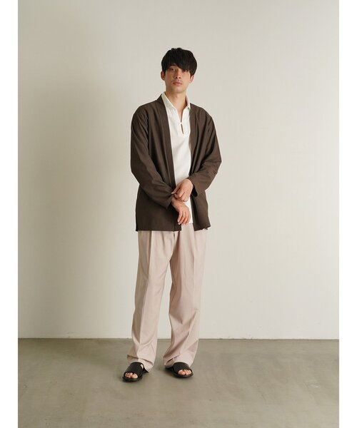TRANSITION(トランジション)の「【TRANSITION】SAHRIR Jersey コーディガン(カーディガン/ボレロ・メンズ・ブラック/ベージュ/ブラウン系・フリー)」の19枚目の写真