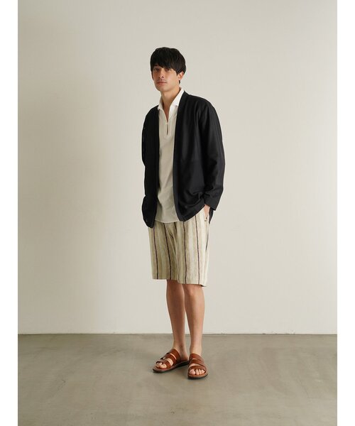 TRANSITION(トランジション)の「【TRANSITION】SAHRIR Jersey コーディガン(カーディガン/ボレロ・メンズ・ブラック/ベージュ/ブラウン系・フリー)」の20枚目の写真