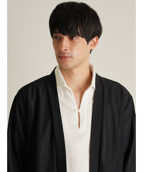 TRANSITION(トランジション)の「【TRANSITION】SAHRIR Jersey コーディガン(カーディガン/ボレロ・メンズ・ブラック/ベージュ/ブラウン系・フリー)」の22枚目の写真