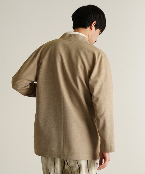 TRANSITION(トランジション)の「【TRANSITION】SAHRIR Jersey コーディガン(カーディガン/ボレロ・メンズ・ブラック/ベージュ/ブラウン系・フリー)」の4枚目の写真