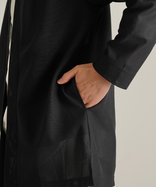 TRANSITION(トランジション)の「【TRANSITION】SAHRIR Jersey コーディガン(カーディガン/ボレロ・メンズ・ブラック/ベージュ/ブラウン系・フリー)」の11枚目の写真