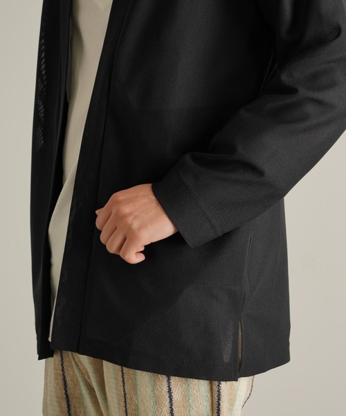 TRANSITION(トランジション)の「【TRANSITION】SAHRIR Jersey コーディガン(カーディガン/ボレロ・メンズ・ブラック/ベージュ/ブラウン系・フリー)」の12枚目の写真
