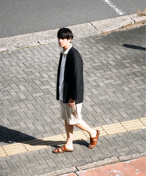TRANSITION(トランジション)の「【TRANSITION】SAHRIR Jersey コーディガン(カーディガン/ボレロ・メンズ・ブラック/ベージュ/ブラウン系・フリー)」の15枚目の写真