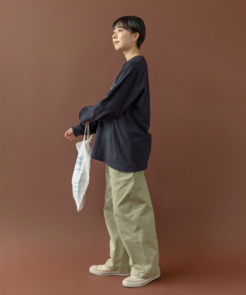 PAR ICI（パーリッシィ）の「雲斎ナチュラルヴィンテージワッシャー チノ後ろゴムパンツ（チノパンツ・レディース・ベージュ・FREE）」の6枚目の写真