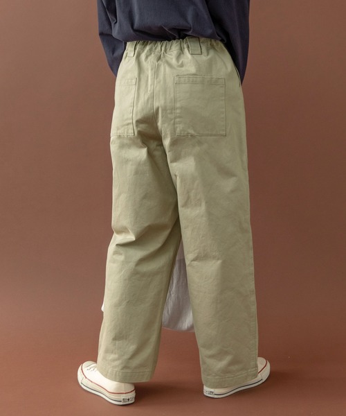PAR ICI（パーリッシィ）の「雲斎ナチュラルヴィンテージワッシャー チノ後ろゴムパンツ（チノパンツ・レディース・ベージュ・FREE）」の4枚目の写真