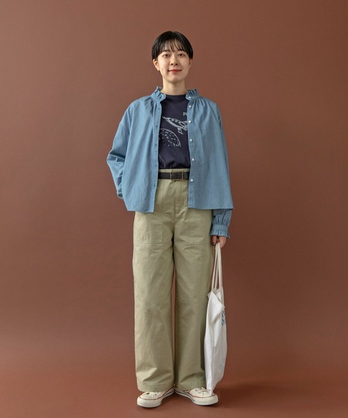 PAR ICI（パーリッシィ）の「雲斎ナチュラルヴィンテージワッシャー チノ後ろゴムパンツ（チノパンツ・レディース・ベージュ・FREE）」の8枚目の写真