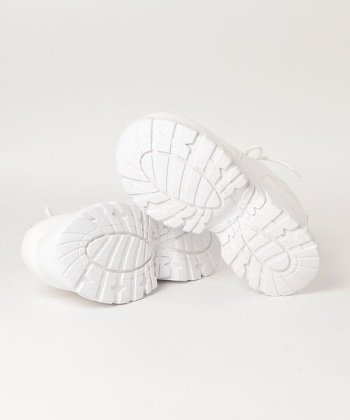 LOVEHUNTER(ラブハンター)の「LOVEHUNTER/+9.5cm 軽量厚底 レースアップスニーカー(2208)(スニーカー・レディース・ホワイト/ブラック・S/M/L/LL)」の8枚目の写真