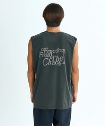 Quiksilver(クイックシルバー)のTHE CHAOS SL /クイックシルバーバックプリントルーズフィットタンクトップ(タンクトップ)