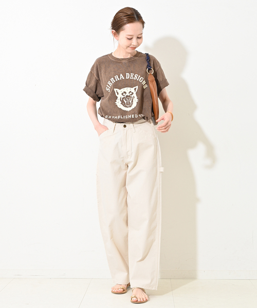 Lee(リー)の「LEE/リー SLOBE別注 ペインターパンツ LM7288(デニムパンツ・レディース・アイボリー/スカイブルー・36/38/40)」の21枚目の写真