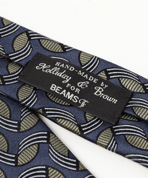 Holliday & Brown（ホリデーアンドブラウン）の「Holliday & Brown / シルク ジャカード ネクタイ（ネクタイ・メンズ・ネイビー・ONE SIZE）」の6枚目の写真