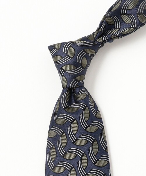 Holliday & Brown（ホリデーアンドブラウン）の「Holliday & Brown / シルク ジャカード ネクタイ（ネクタイ・メンズ・ネイビー・ONE SIZE）」の7枚目の写真