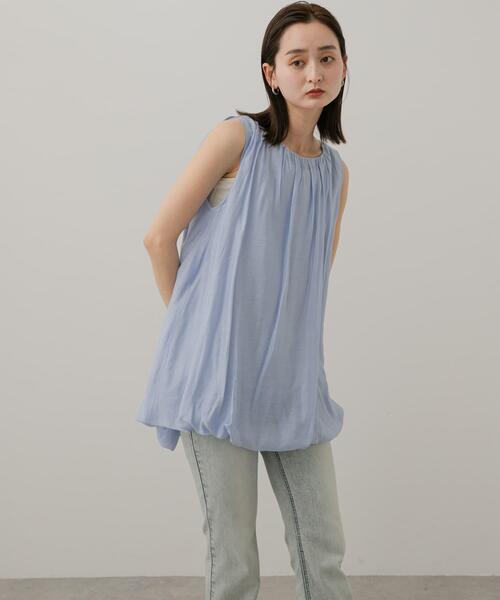 SENSE OF PLACE by URBAN RESEARCH（センスオブプレイスバイアーバンリサーチ）の「バルーンチュニックブラウス（シャツ/ブラウス・レディース・ブラック/ライトブルー/オフホワイト・ONE）」の19枚目の写真