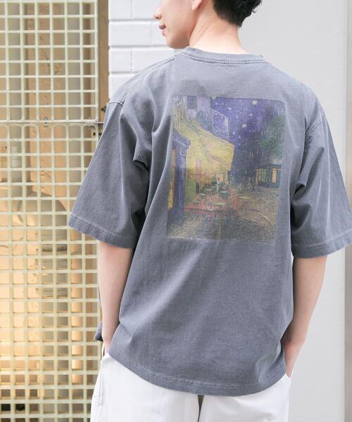 FORK&SPOON（フォークアンドスプーン）の「FORK&SPOON　Gogh art T-SHIRTS（Tシャツ/カットソー・メンズ・オフホワイト/スミクロ・4/5）」の2枚目の写真