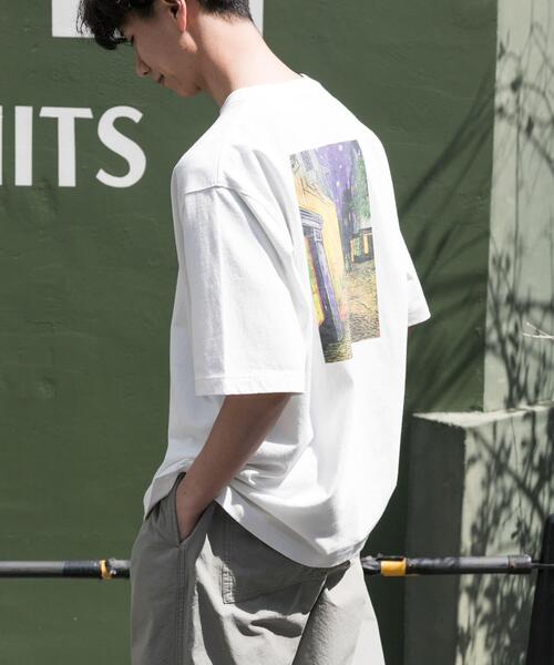 FORK&SPOON（フォークアンドスプーン）の「FORK&SPOON　Gogh art T-SHIRTS（Tシャツ/カットソー・メンズ・オフホワイト/スミクロ・4/5）」の3枚目の写真