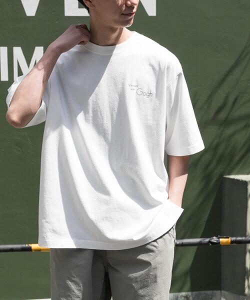 FORK&SPOON（フォークアンドスプーン）の「FORK&SPOON　Gogh art T-SHIRTS（Tシャツ/カットソー・メンズ・オフホワイト/スミクロ・4/5）」の5枚目の写真