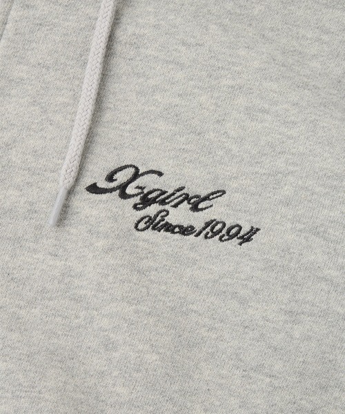 FACE BOX PATCH ZIP UP SWEAT HOODIE（パーカー）｜X-girl（エックス