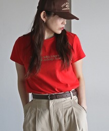 ラインストーンロゴTシャツ