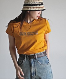 ラインストーンロゴTシャツ