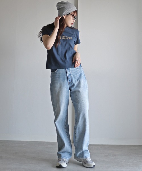COURO(コウロ)の「ラインストーンロゴTシャツ(Tシャツ/カットソー・レディース・ホワイト/レッド/ピンク/ネイビー/イエロー/杢グレー/ブルー・FREE)」の16枚目の写真