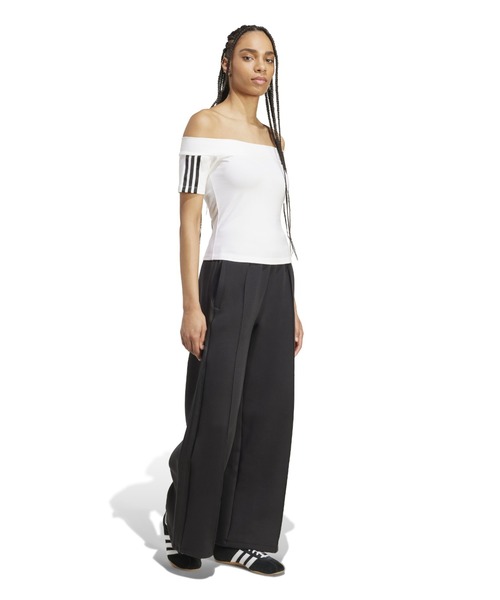 adidas(アディダス)の「adidas BANDEAU SS / アディダス バンドゥー SS(Tシャツ/カットソー・レディース・ホワイト・XS/S/M/L)」の6枚目の写真