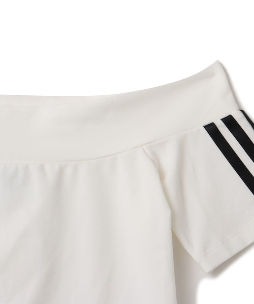 adidas(アディダス)の「adidas BANDEAU SS / アディダス バンドゥー SS(Tシャツ/カットソー・レディース・ホワイト・XS/S/M/L)」の9枚目の写真