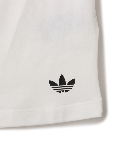 adidas(アディダス)の「adidas BANDEAU SS / アディダス バンドゥー SS(Tシャツ/カットソー・レディース・ホワイト・XS/S/M/L)」の5枚目の写真