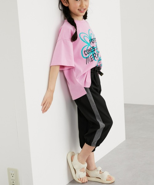 QUNTSTYLE（キュントスタイル）の「【接触冷感】サイドライン7分丈パンツ（その他パンツ・キッズ・ブラック/チャコール・110/130/140/150/120/160）」の9枚目の写真