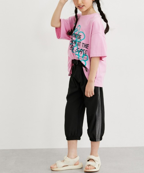 QUNTSTYLE（キュントスタイル）の「【接触冷感】サイドライン7分丈パンツ（その他パンツ・キッズ・ブラック/チャコール・110/130/140/150/120/160）」の10枚目の写真