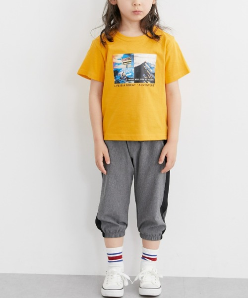 QUNTSTYLE（キュントスタイル）の「【接触冷感】サイドライン7分丈パンツ（その他パンツ・キッズ・ブラック/チャコール・110/130/140/150/120/160）」の5枚目の写真