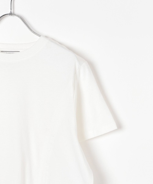 BAYFLOW(ベイフロー)の「シャーリング半袖Tシャツ(Tシャツ/カットソー・レディース・ピンク/オフホワイト/ブラック・FREE)」の12枚目の写真
