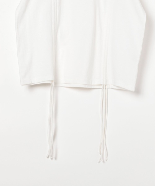 BAYFLOW(ベイフロー)の「シャーリング半袖Tシャツ(Tシャツ/カットソー・レディース・ピンク/オフホワイト/ブラック・FREE)」の11枚目の写真