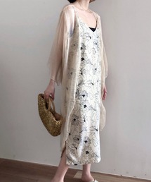エアリーグロウ ロングシアーカーディガン