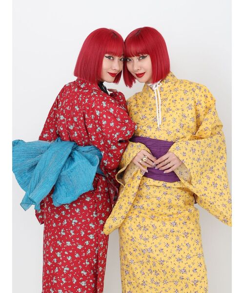 レ【美品】jouetie小花柄浴衣イエロー jouetie 小花浴衣【WEB限定】（イエロー） -ファッション通販
