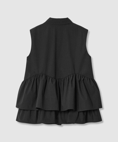 ANAYI(アナイ)の「タフタフリルペプラムシャツ(シャツ/ブラウス・レディース・ブラック/ホワイト/ピンク・38/36)」の8枚目の写真