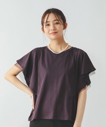 GLOBAL WORK | フローズンT袖フレアプルオーバー/289383(Tシャツ/カットソー)