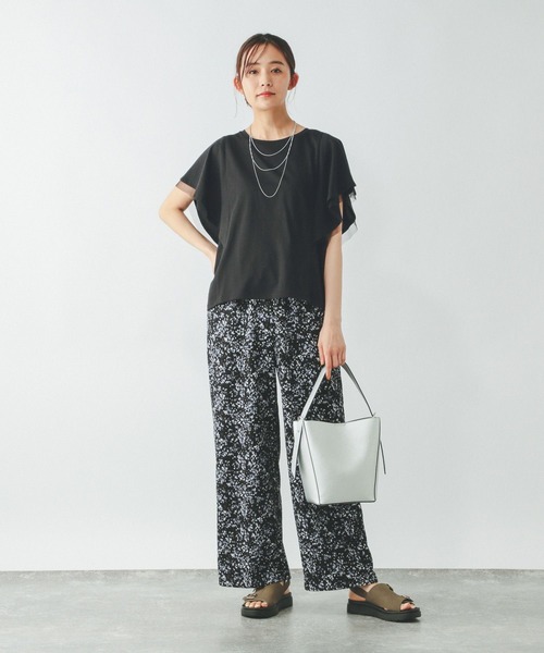 GLOBAL WORK(グローバルワーク)の「フローズンT袖フレアプルオーバー/289383(Tシャツ/カットソー・レディース・ライトイエロー/グレー系その他2/ホワイト×ブラック/ブラウン系その他/ブラック/ブルーパープル・SMALL/MEDIUM/LARGE)」の11枚目の写真