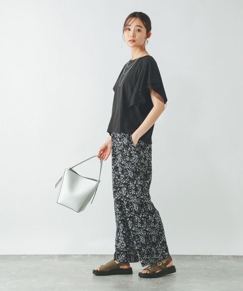 GLOBAL WORK(グローバルワーク)の「フローズンT袖フレアプルオーバー/289383(Tシャツ/カットソー・レディース・ライトイエロー/グレー系その他2/ホワイト×ブラック/ブラウン系その他/ブラック/ブルーパープル・SMALL/MEDIUM/LARGE)」の12枚目の写真