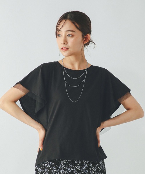 GLOBAL WORK(グローバルワーク)の「フローズンT袖フレアプルオーバー/289383(Tシャツ/カットソー・レディース・ライトイエロー/グレー系その他2/ホワイト×ブラック/ブラウン系その他/ブラック/ブルーパープル・SMALL/MEDIUM/LARGE)」の13枚目の写真