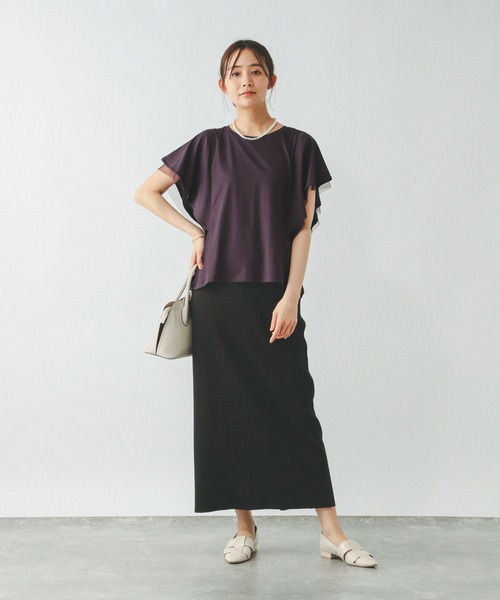 GLOBAL WORK(グローバルワーク)の「フローズンT袖フレアプルオーバー/289383(Tシャツ/カットソー・レディース・ライトイエロー/グレー系その他2/ホワイト×ブラック/ブラウン系その他/ブラック/ブルーパープル・SMALL/MEDIUM/LARGE)」の19枚目の写真