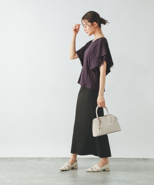 GLOBAL WORK(グローバルワーク)の「フローズンT袖フレアプルオーバー/289383(Tシャツ/カットソー・レディース・ライトイエロー/グレー系その他2/ホワイト×ブラック/ブラウン系その他/ブラック/ブルーパープル・SMALL/MEDIUM/LARGE)」の20枚目の写真