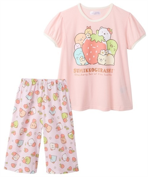 セール】【すみっコぐらし】半袖パジャテコ（半袖トップス+
