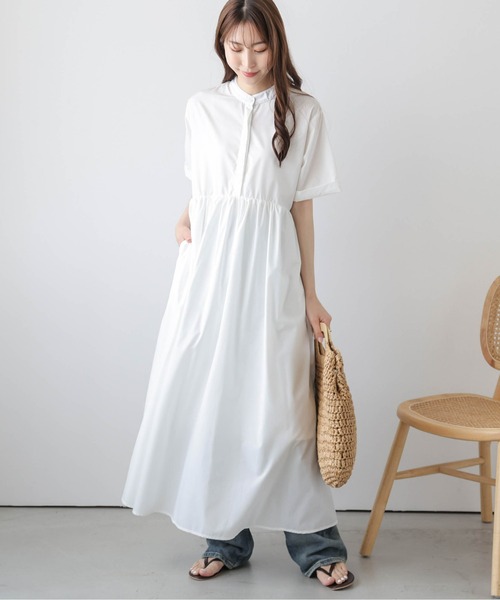 TOTEME コットン＆シルク混 シャツワンピース 【関税なし】 Jersey – TOTEME