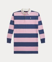新品タグ付き♡ラルフローレン♡ ボーダーコットンワンピース　グラデーション ボーダー Ralph Lauren(ラルフローレン) ワンピース(レディース