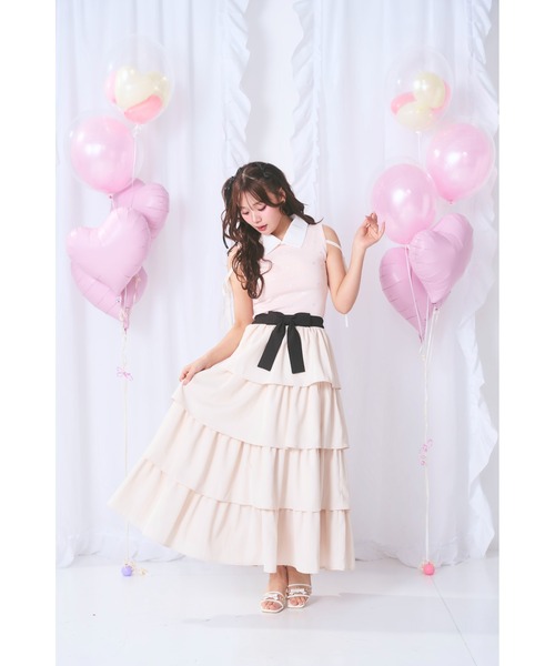 Me roir（ミーロワール）の「ハート刺繍ニット（ニット/セーター・レディース・ネイビー/ホワイト/ピンク・M）」の10枚目の写真