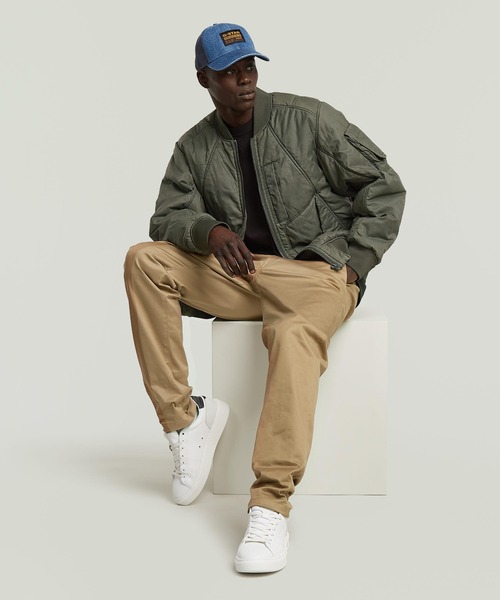 G-STAR（ジースター）の「GA-1 Bomber Jacket/ミリタリーディテールMA1タイプボンバーブルゾン（MA-1・メンズ・ブラック系その他/グリーン系その他・X-SMALL/SMALL/MEDIUM/LARGE/X-LARGE）」の2枚目の写真