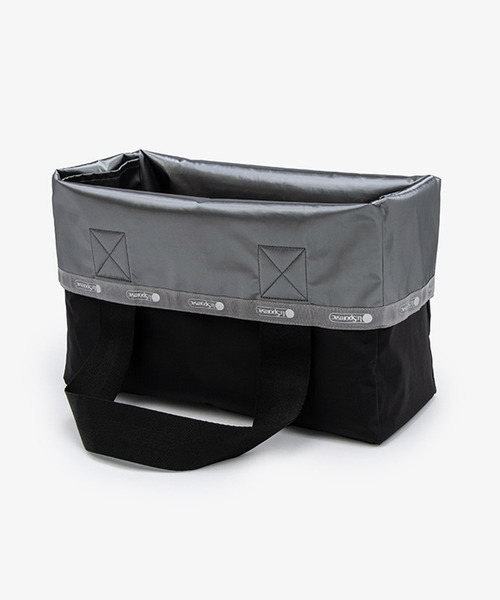 ■LeSportsac■LG REVERSIBLE TOTEガンメタル ブラックソリッド LG REVERSIBLE TOTE/ガンメタル/ブラックソリッド / LeSportsac