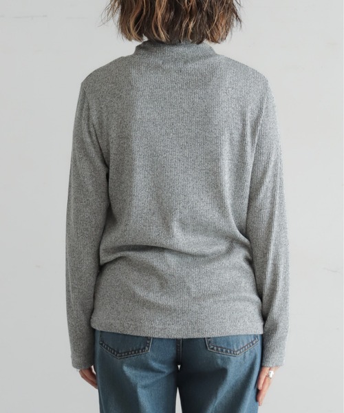 NOMBRE IMPAIR（ノンブルアンペール）の「メランジリブ　タートルP/O（Tシャツ/カットソー・レディース・イエロー/ライトグレー/ピンク・FREE）」の18枚目の写真