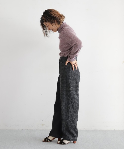 NOMBRE IMPAIR（ノンブルアンペール）の「メランジリブ　タートルP/O（Tシャツ/カットソー・レディース・イエロー/ライトグレー/ピンク・FREE）」の12枚目の写真