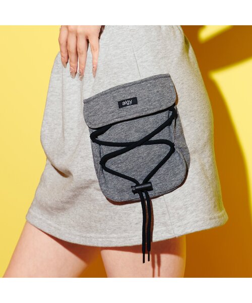 algy（アルジー）の「スウェットカーゴスカパン（スカート・キッズ・グレー/ブラック・XX-SMALL/X-SMALL/MEDIUM/SMALL）」の12枚目の写真